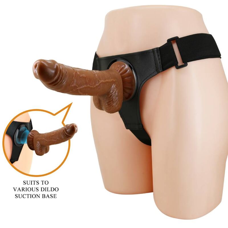 Pretty Love Harness Briefs Universal Harness With Dildo Micheal 20 Cm Black
