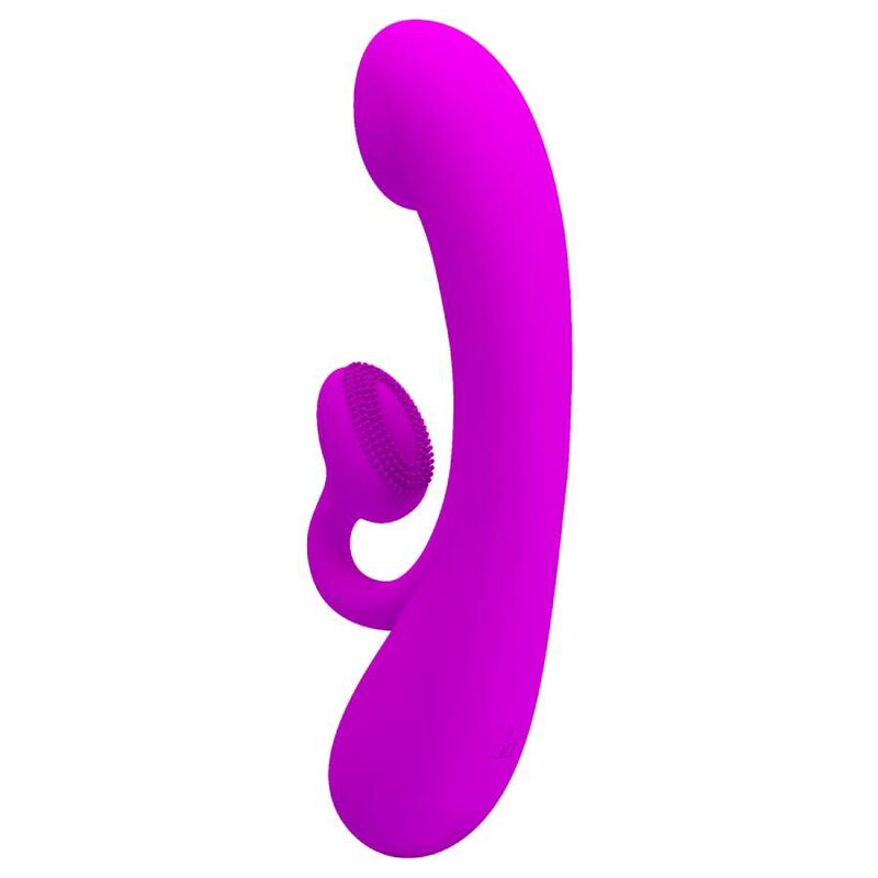 Pretty Love Sincere Vibrator And Clitoris Sucker Purple Silicone