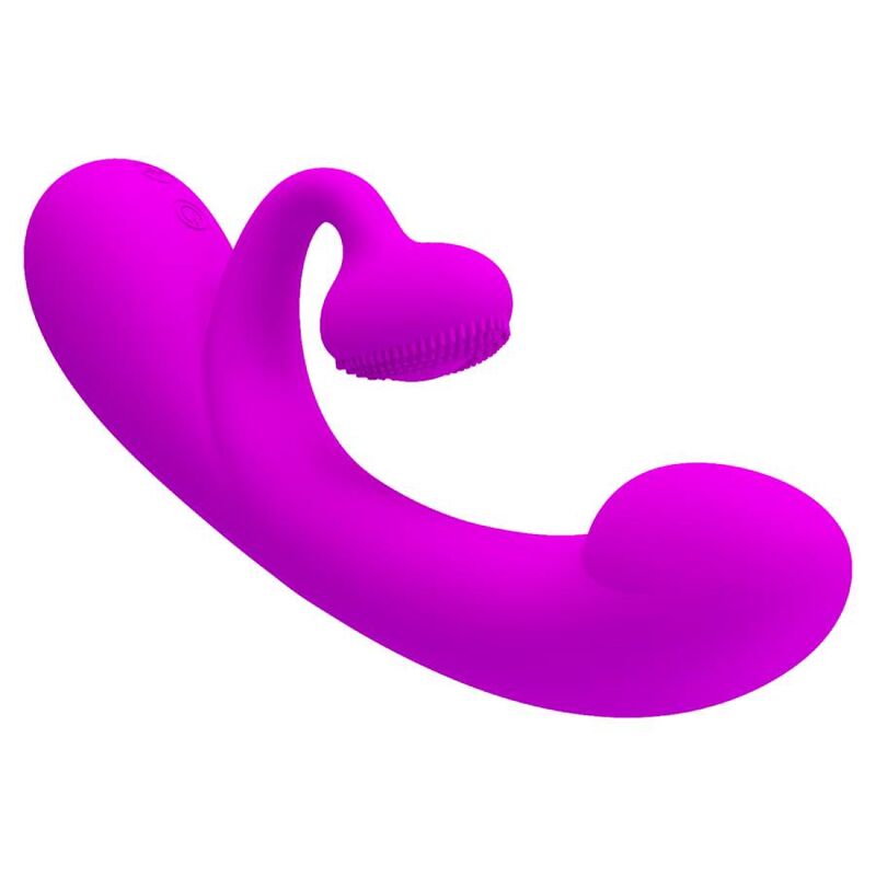 Pretty Love Sincere Vibrator And Clitoris Sucker Purple Silicone