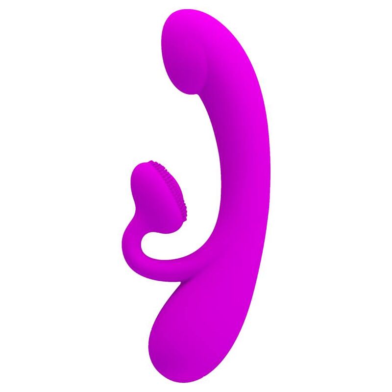 Pretty Love Sincere Vibrator And Clitoris Sucker Purple Silicone