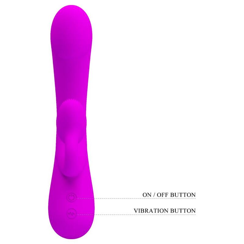 Pretty Love Sincere Vibrator And Clitoris Sucker Purple Silicone