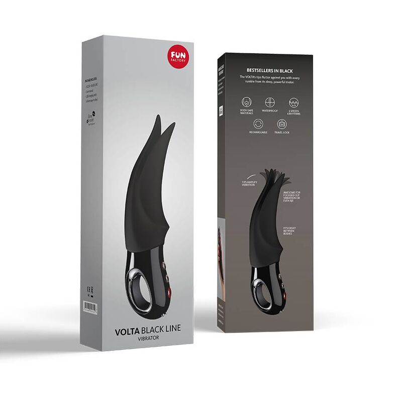 Fun Factory Volta Clitoral Vibrator Black Line