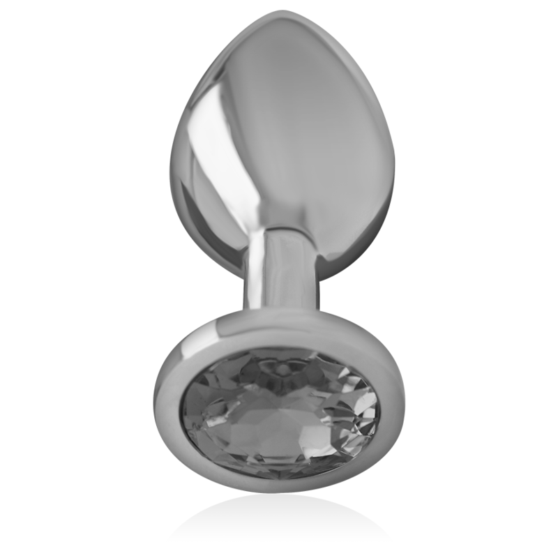 Intense Anal Toys Intense - Aluminum Metal Anal Plug With Black Glass Size M