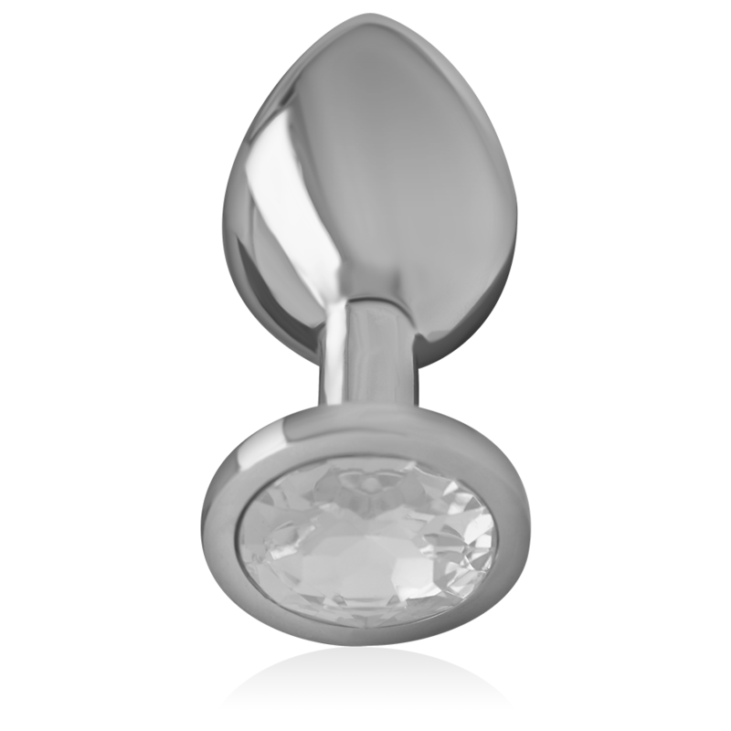 Intense Anal Toys Intense - Aluminum Metal Anal Plug With Silver Crystal Size S