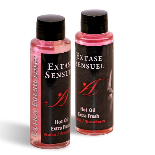 Extase Sensual Massage Oil With Extra Fresh Strawberry Effect 100 Ml