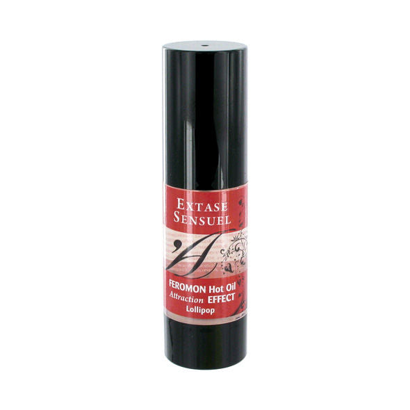 Extase Sensual Heating Effect Massage Oil With Lollipop Pheromones 30 Ml