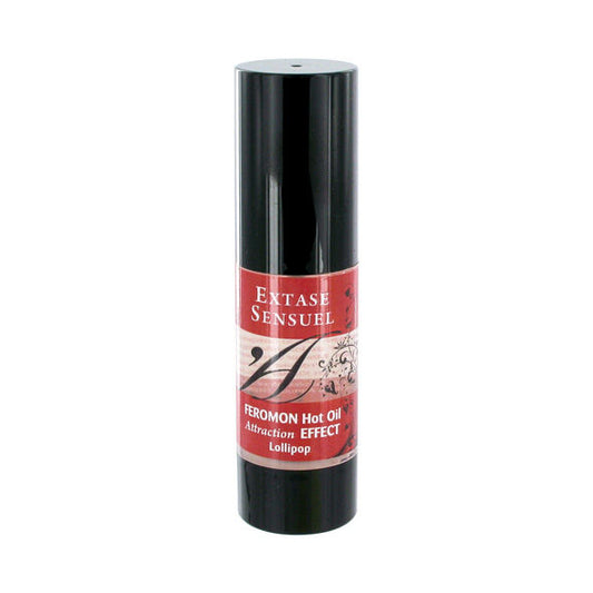 Extase Sensual Heating Effect Massage Oil With Lollipop Pheromones 30 Ml