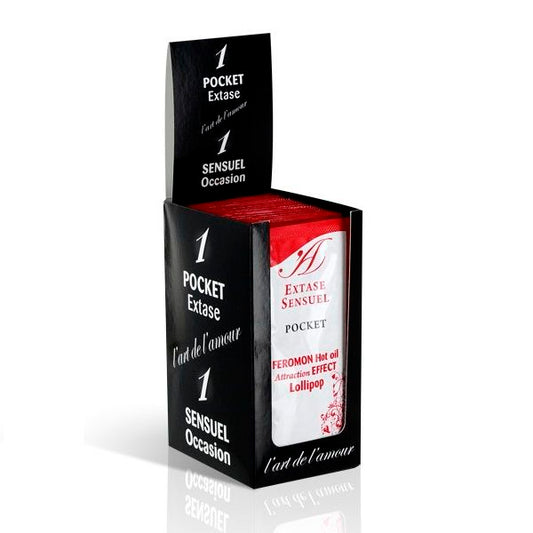 Extase Sensual Massage Oil With Heat Effect Pheromones Lollipop 10 Ml