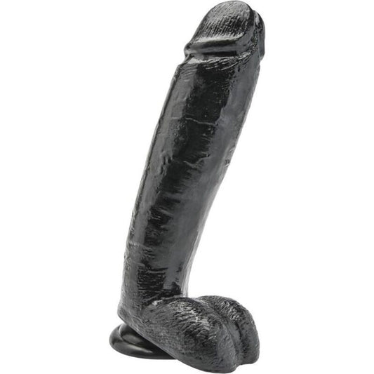 Get Real Dildo 25,5 Cm With Balls Black