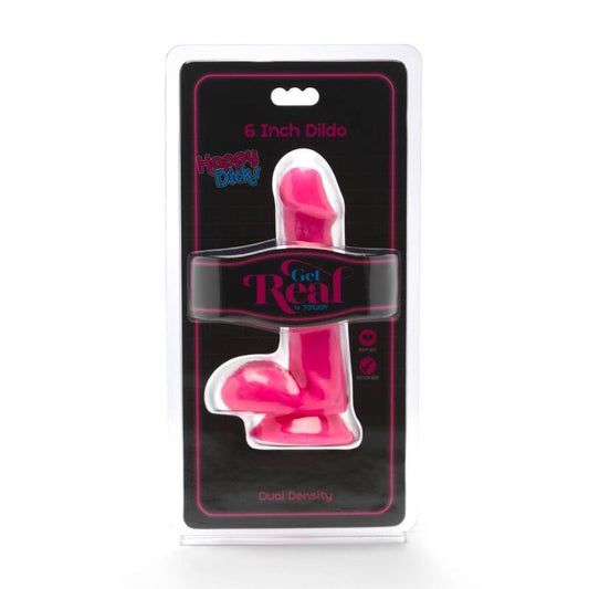 Get Real Happy Dicks Dildo 12 Cm Balls Pink
