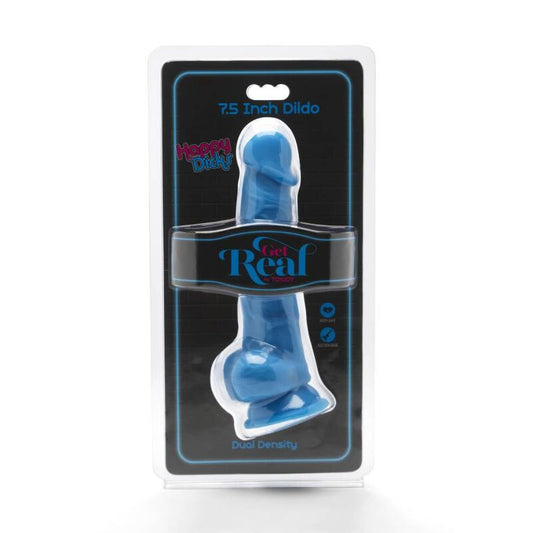 Get Real Happy Dicks 19 Cm With Balls Blue