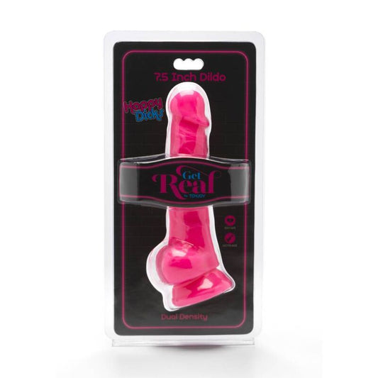 Get Real Happy Dicks 19 Cm With Balls Pink