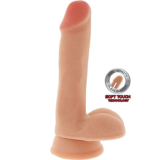 Get Real Dual Density Dildo 17 Cm Balls Skin