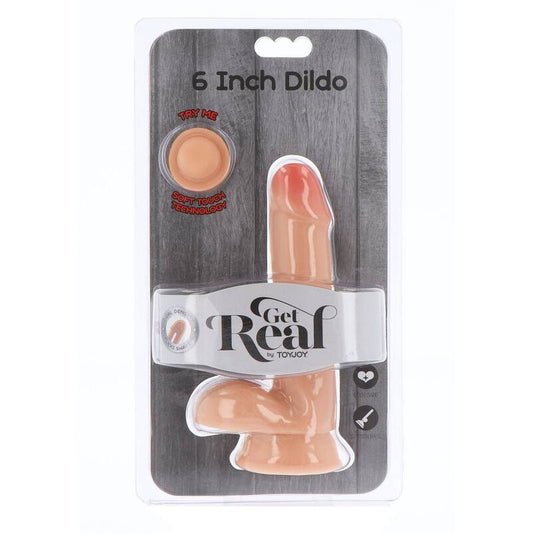 Get Real Dual Density Dildo 17 Cm Balls Skin