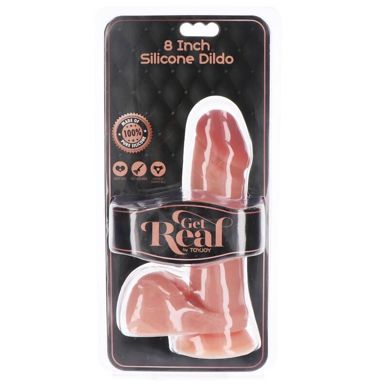Get Real Silicone Dildo 20,5 Cm W Balls Skin
