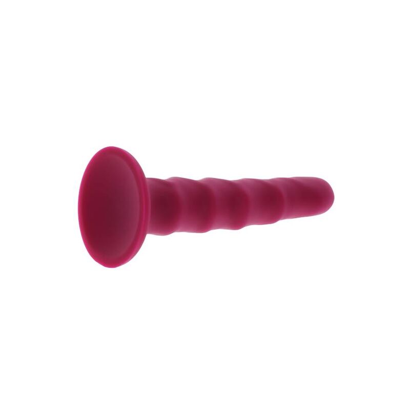 Get Real Ribbed Dong 12 Cm Red