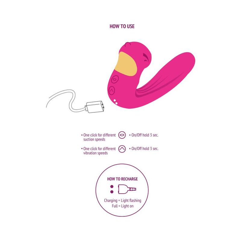 Xocoon Celestial Love Vibe Stimulator Fuchsia