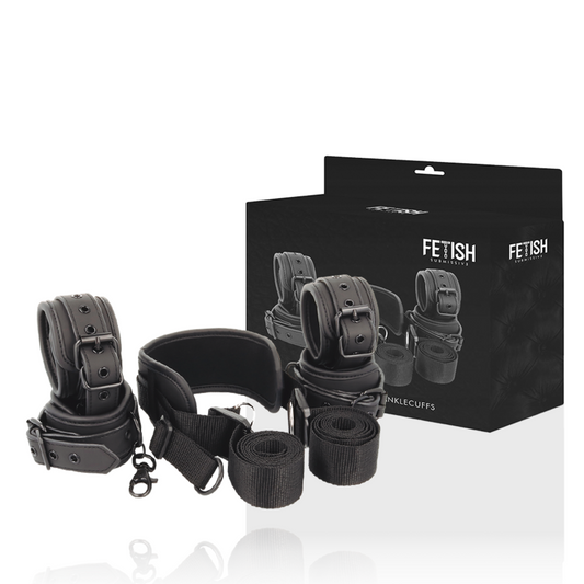 Fetish Submissive Bondage Fetish Submissive - Master Position With 4 Noprene-Lined Handcuffs