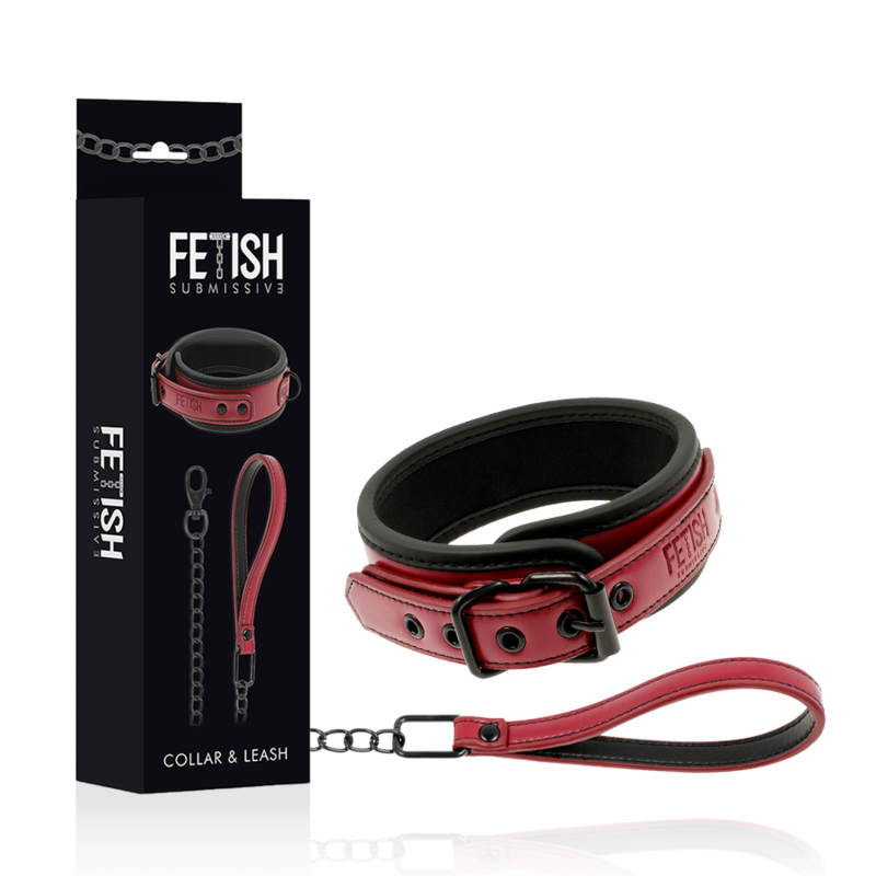 Fetish Submissive Dark Room Neoprene Lining Chain Necklace