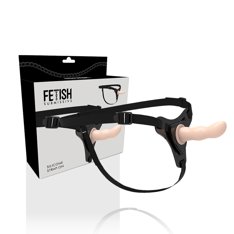 Fetish Submissive Harness Flesh Silicone G-Spot 12.5 Cm