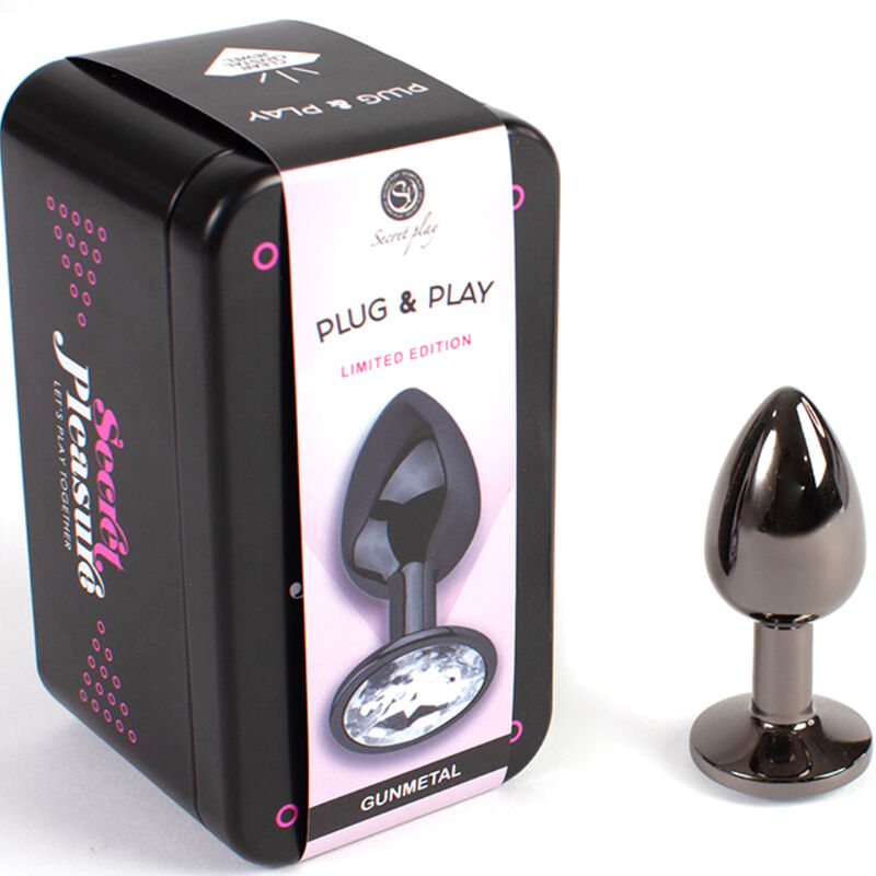 Secretplay Toys Secretplay - Gunmetal Butt Plug Small Size 7 Cm