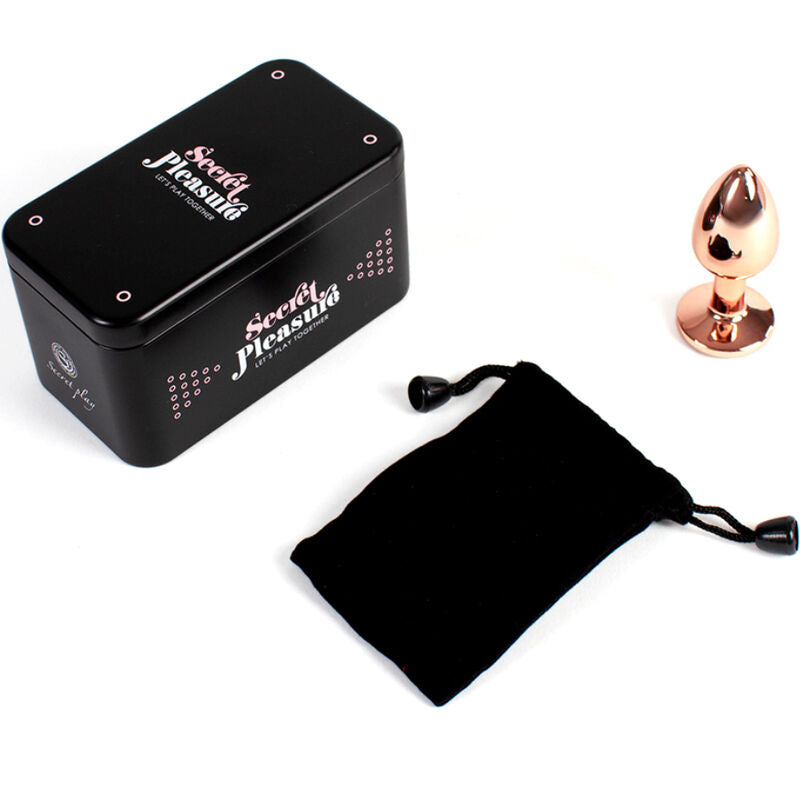Secretplay Toys Secretplay - Metal Butt Plug Rose Gold Small Size 7 Cm