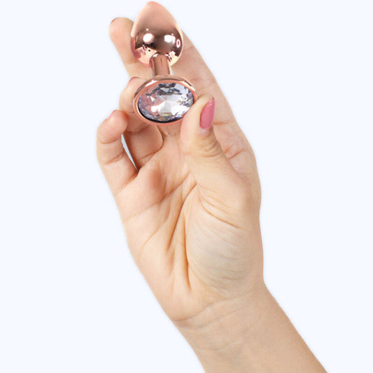 Secretplay Toys Secretplay - Metal Butt Plug Rose Gold Small Size 7 Cm