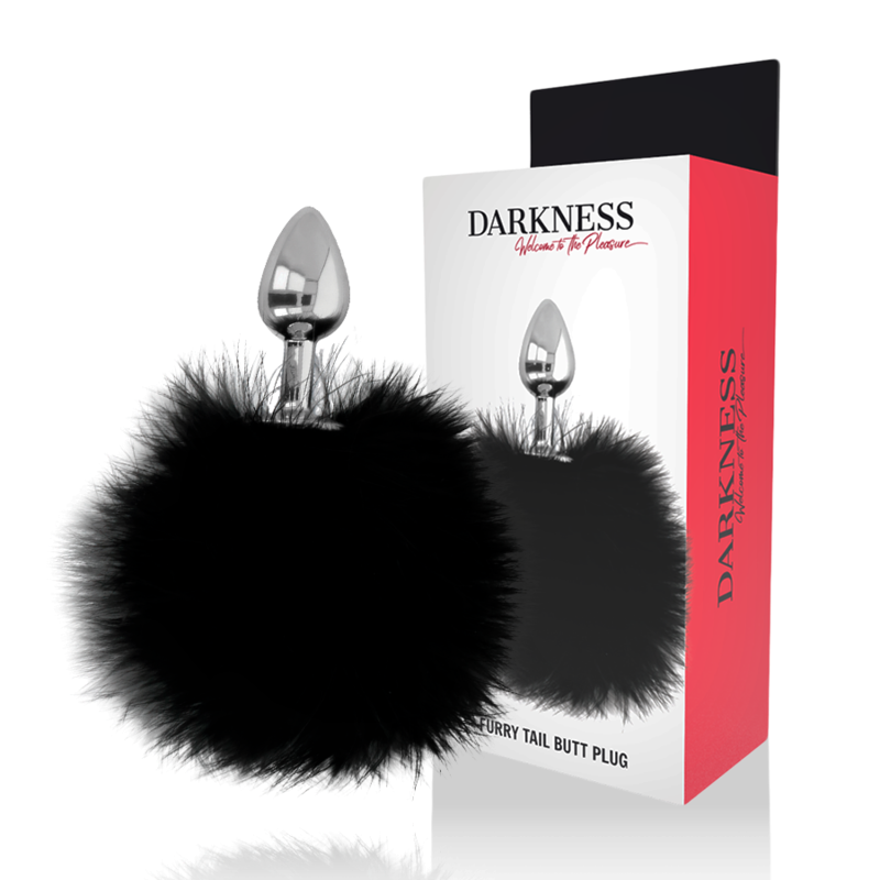 Darkness Anal Darkness - Extra Anal Buttplug With Tail Black 7 Cm