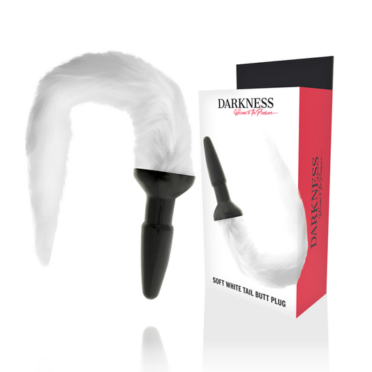 Darkness Anal Darkness - Silicone Anal Plug With White Tail