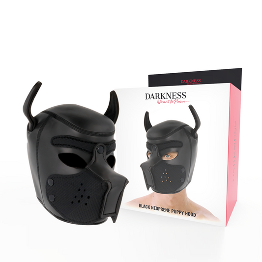 Darkness Bondage Darkness - Neoprene Dog Mask With Removable Muzzle M