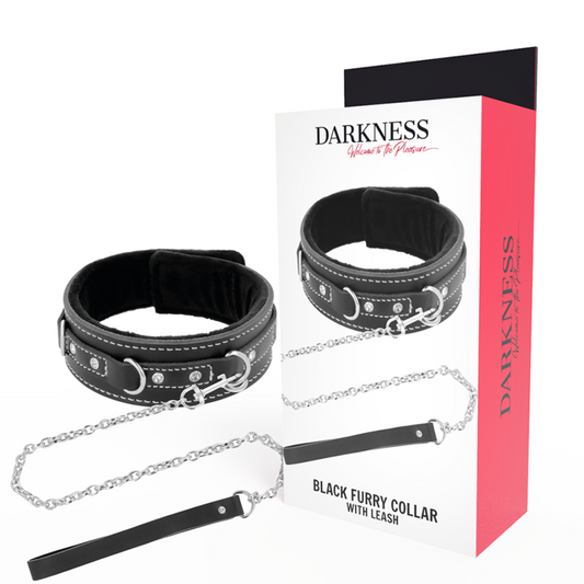Darkness Bondage Darkness - High Quality Leather Necklace With Leash