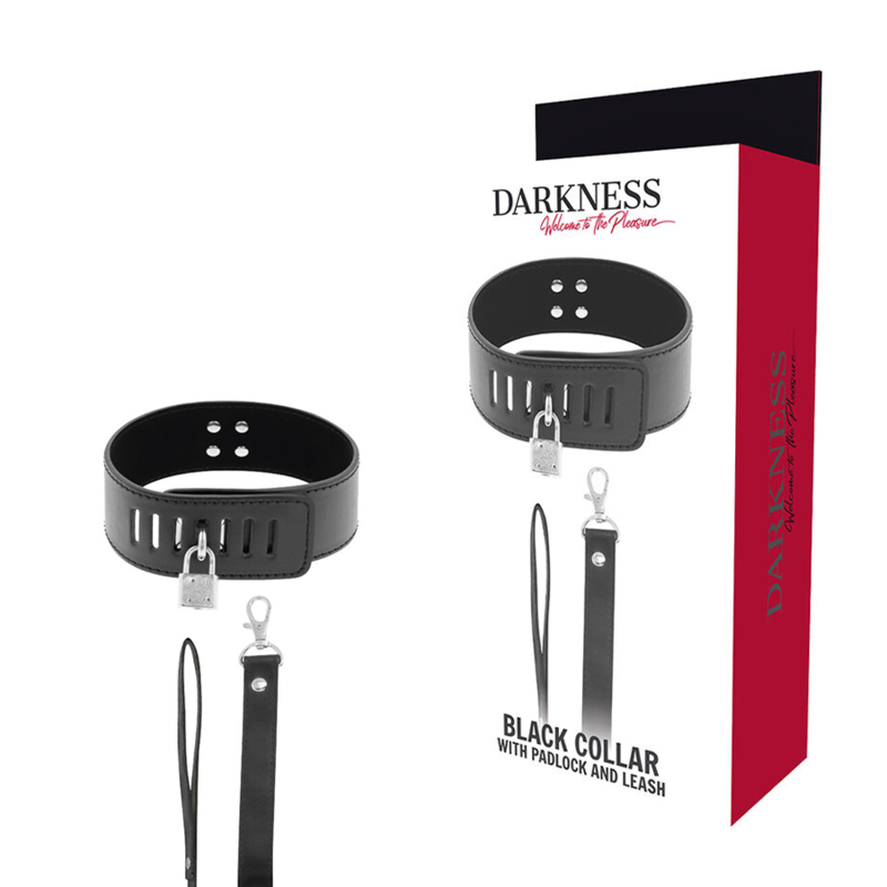 Darkness Bondage Darkness - Bdsm Collar With Black Lock