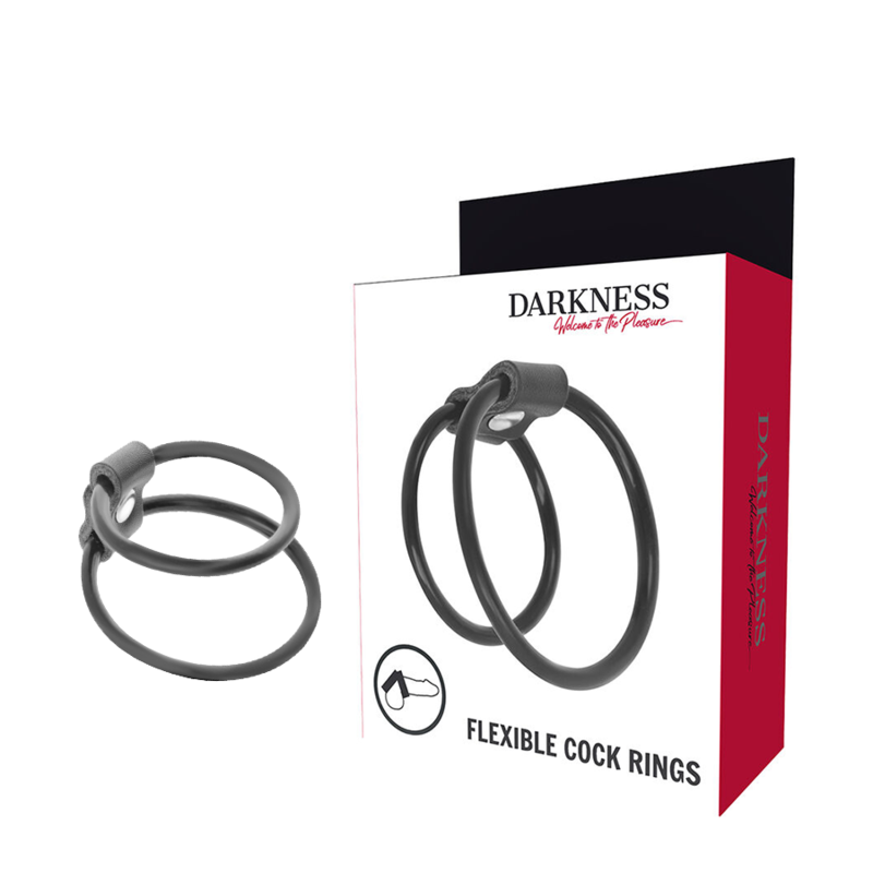 Darkness Bondage Darkness - Enhancing Duo Penis Rings.