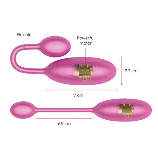 Oninder Denver Vibrating Egg Pink 7 X 2.7 Cm Free App