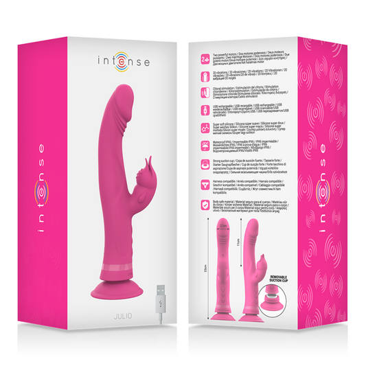 Intense Fun Intense - Julio Rabbit Vibrator Pink Silicone