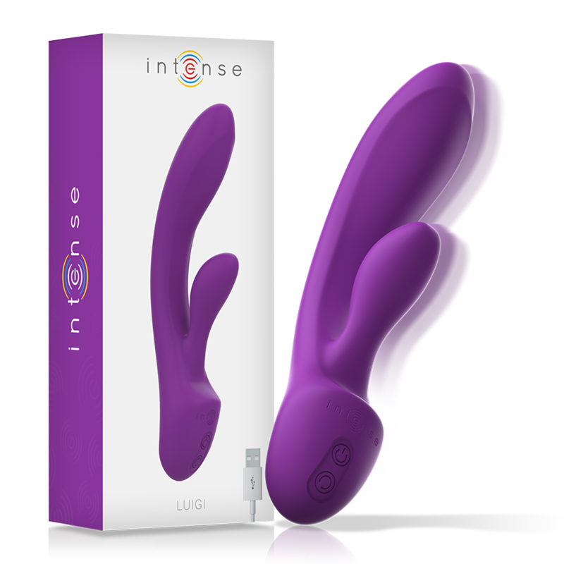 Intense Fun Intense - Luigi Rabbit Vibrator Liquid Silicone Purple
