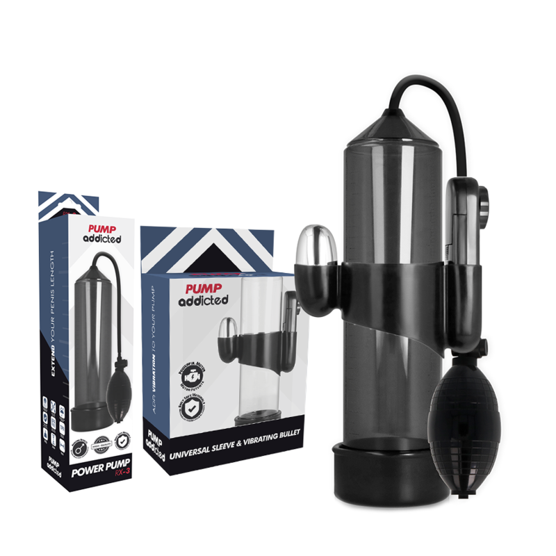 Pump Addicted Rx3 Black Vibrator