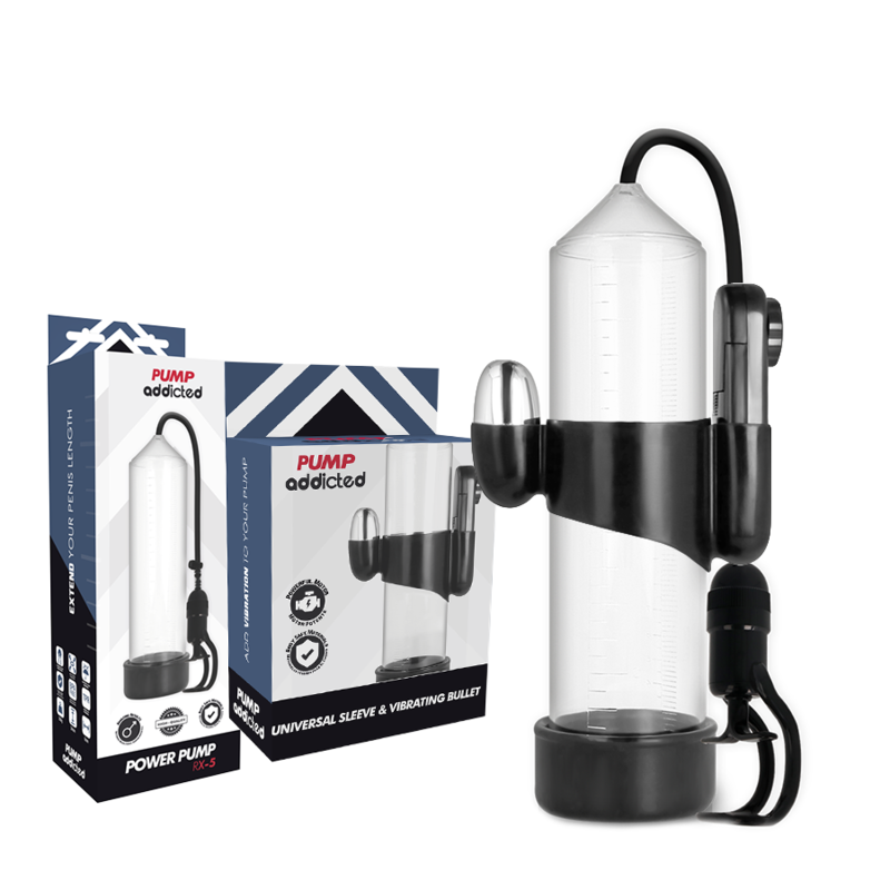 Pump Addicted Rx5 Transparent Vibrator