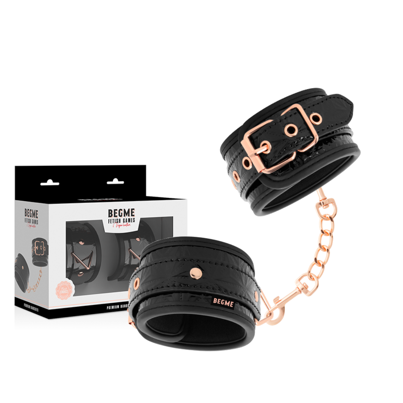 Begme Black Edition Begme -  Black Edition Premium Handcuffs With Neoprene Lining