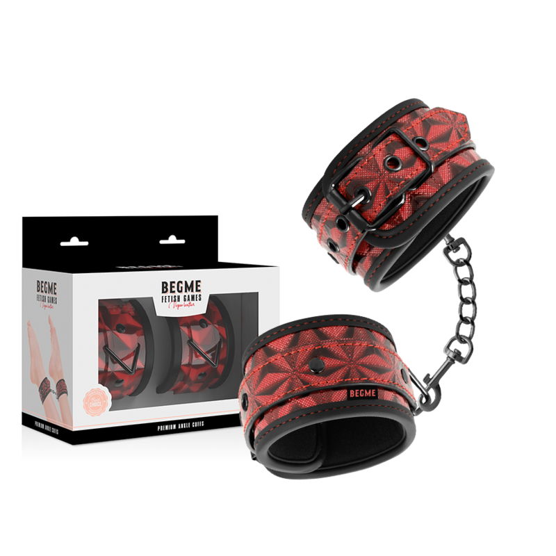 Begme Red Edition Begme - Red Edition Premium Ankle Cuffs With Neoprene Lining