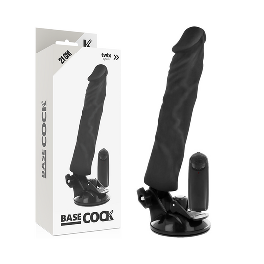 Basecock Realistic Vibrator Remote Control Flesh 21 Cm -O- 4 Cm