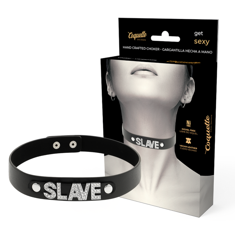 Coquette Accessories Coquette Chic Desire - Slave Vegan Leather Choker