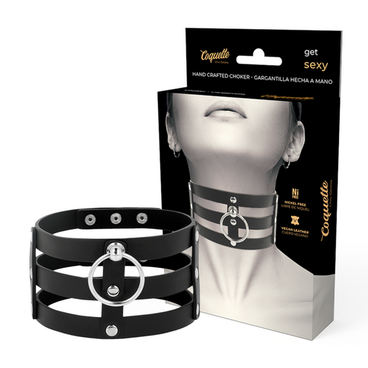 Coquette Accessories Coquette Chic Desire - Fetish Style Vegan Leather Choker