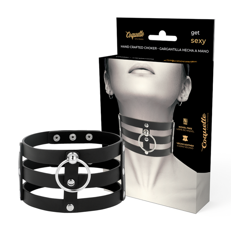 Coquette Accessories Coquette Chic Desire - Fetish Style Vegan Leather Choker