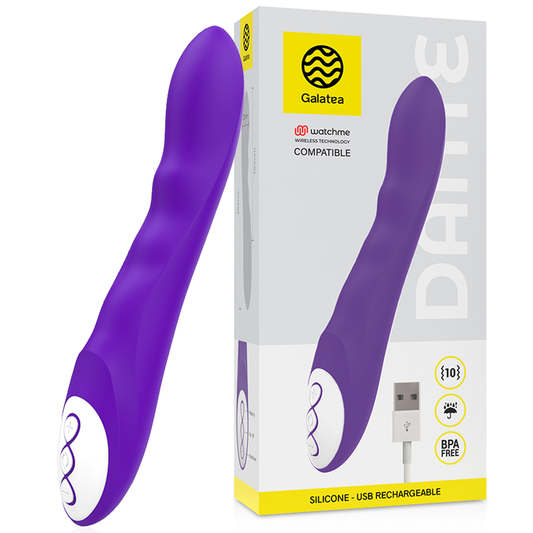 Galatea Dante Lilac Vibrator Compatible With Watchme Wireless Technology
