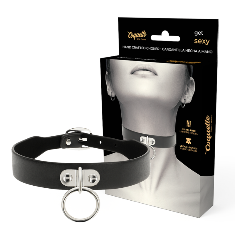 Coquette Accessories Coquette Chic Desire - Vegan Leather Necklace Woman Fetish Accessory