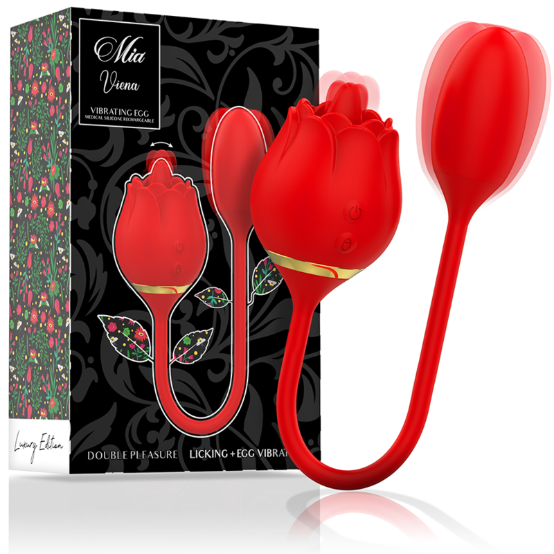 Mia Vienna Double Pleasure Licking + Vibrating Egg