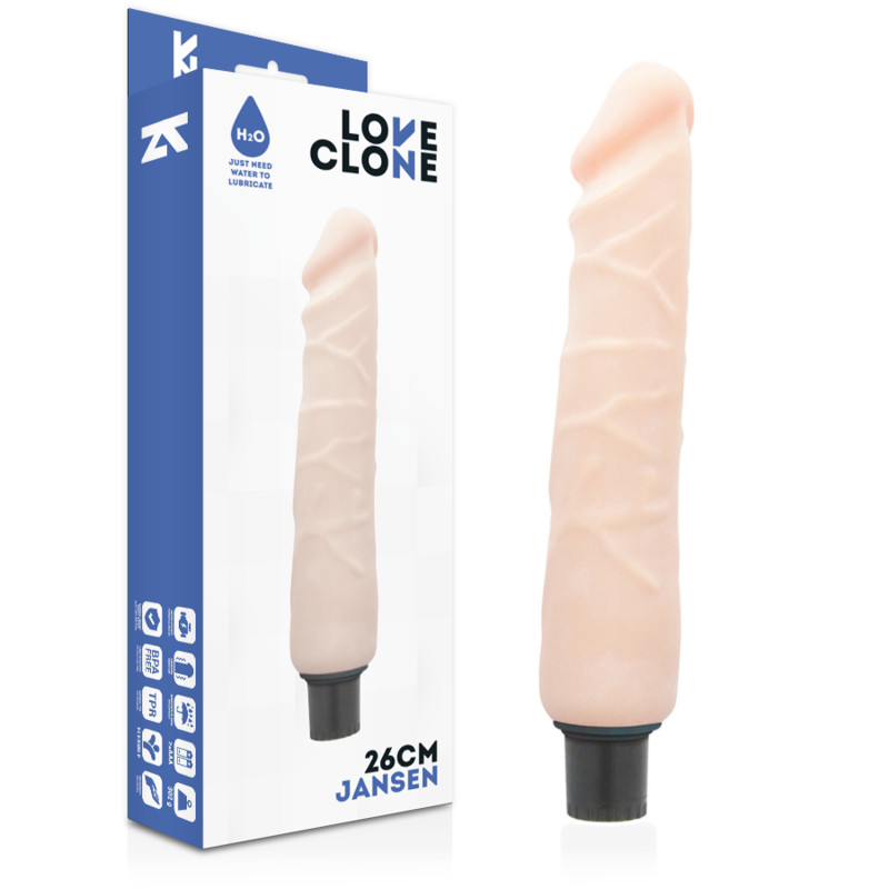 Loveclone Jansen Self Lubrication Vibrator 26 Cm -O- 4.2 Cm