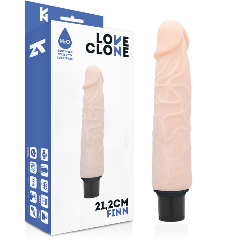 Loveclone Finn Self Lubrication Vibrator 21.2 Cm -O- 3.8 Cm