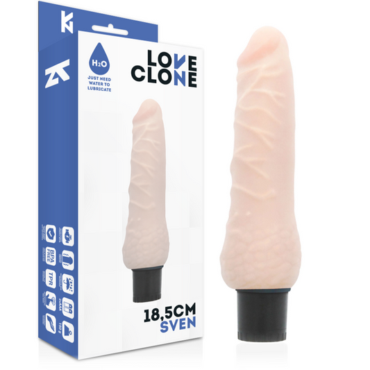 Loveclone Sven Self Lubrication Vibrator 18.5 Cm -O- 3.3 Cm